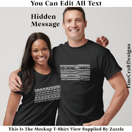 Camiseta I’d Rather Be At Home Hidden Message 084W Funny