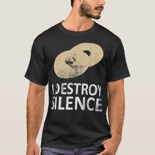 Camiseta I Destroy Silence  Funny Cymbals Players  (2)