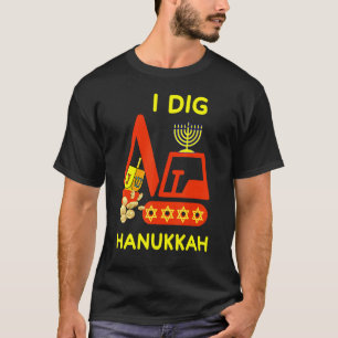 Camiseta I Dig Hanukkah Crane Construção Kids Chanukah Pa