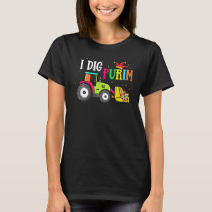Camiseta I Dig Purim Hamantaschen Trator Jewish Todlers B