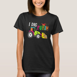 Camiseta I Dig Purim Hamantaschen Trator Jewish Todlers B