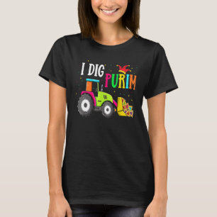 Camiseta I Dig Purim Hamantaschen Trator Jewish Todlers B