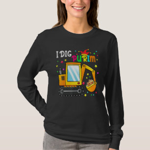 Camiseta I Dig Purim Hamantaschen Trator Jewish Todlers B