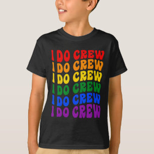 Camiseta I Do Crew Bride Squad Lgbt Groovy Par