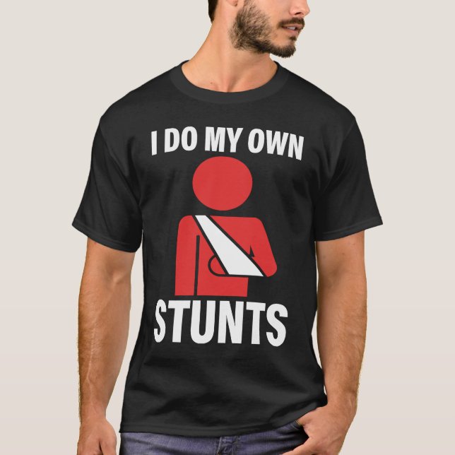 Camiseta I Do My Own Stunts Broken Arm Injury Elbow Shoulde (Frente)