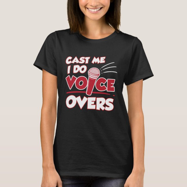 Camiseta I Do Voice Overs Voice Ator Voice Recording Artids (Frente)
