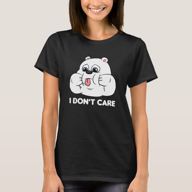 Camiseta I don't care Silly Bear Halloween Costume for Weir (Frente)