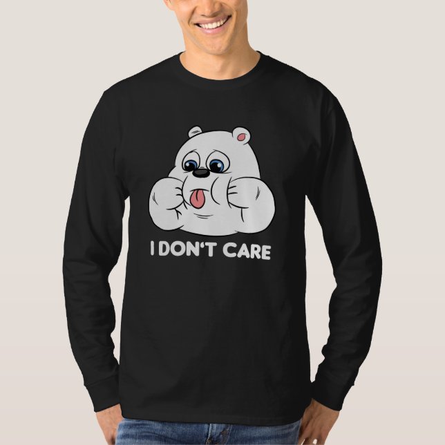 Camiseta I don't care Silly Bear Halloween Costume for Weir (Frente)