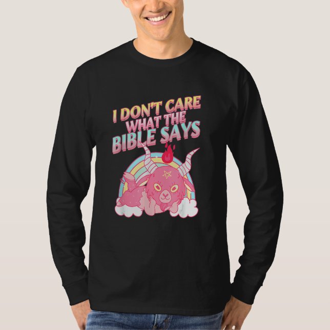 Camiseta I Don't Care What Bible Says 1 (Frente)