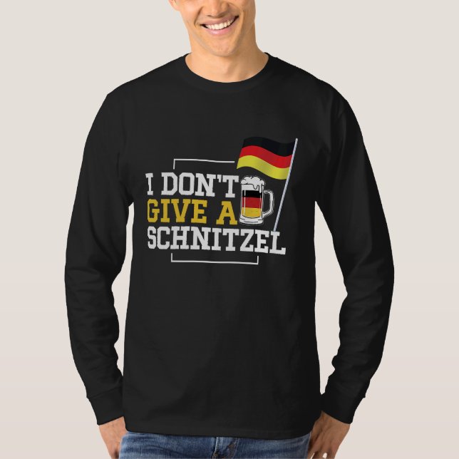 Camiseta i dont give a schnitzel funny germans in the usa (Frente)