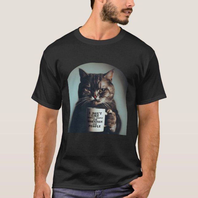 Camiseta I E Manhã Pessoas E Manhãs E Pessoas Cat (Frente)