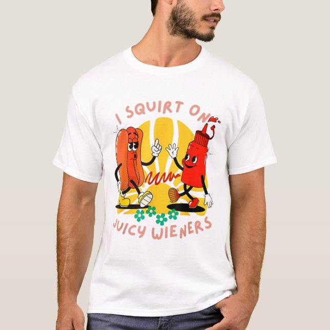 Camiseta I Esguicho Em Lâmpadas Suculentas Engraçadas Com H (Frente)