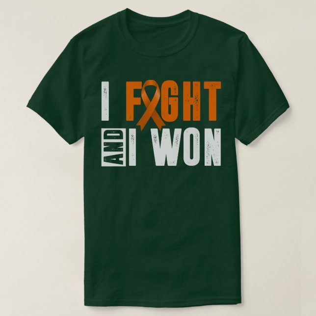 Camiseta I Fight And I Won neurodiversity ADHD awareness AD (Frente do Design)