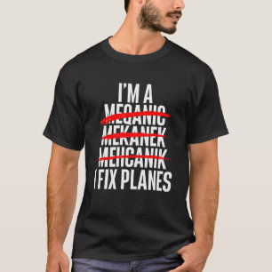 Camiseta I Fix Planes Aeronaves Mecânicas Avião Avião Avião