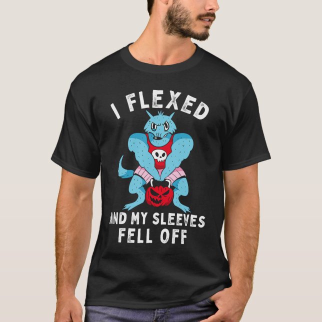 Camiseta I Flexed And My Sleeves Fell Off Fun Sleeveless Gy (Frente)