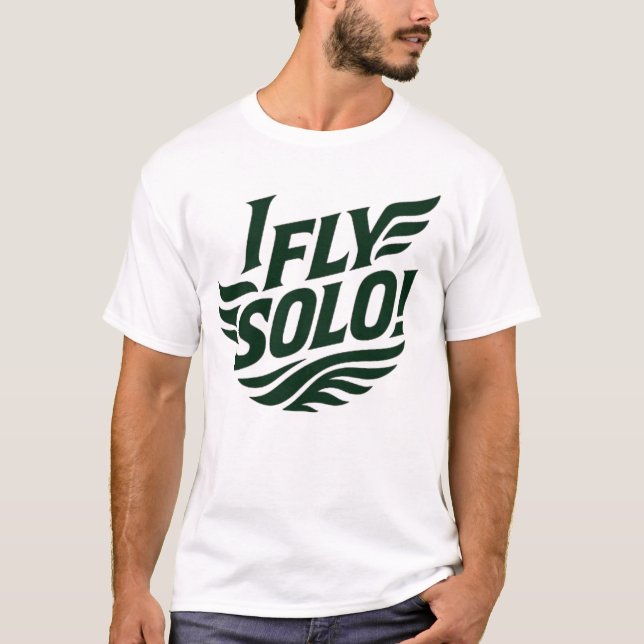 Camiseta I_FLY_SOLO_Winged_Freedom_Solo_Soar! (Frente)