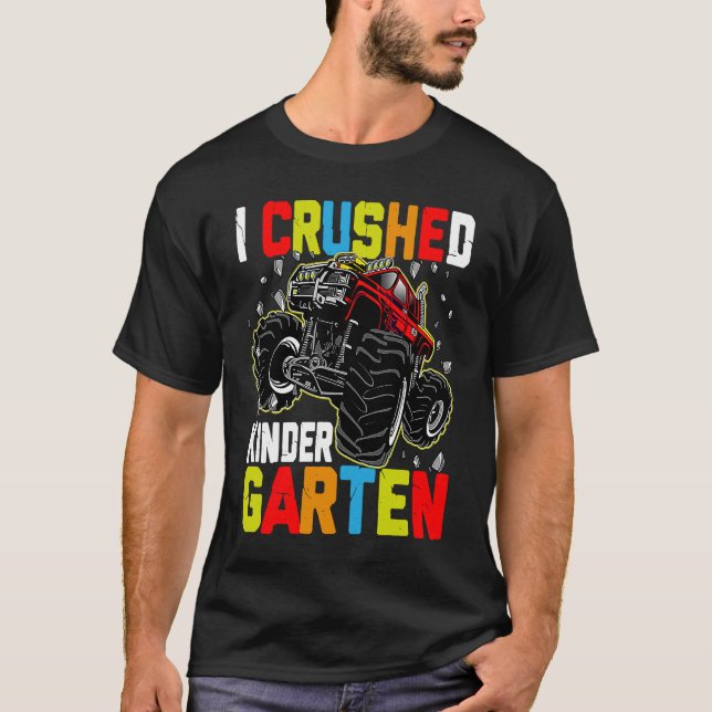 Camiseta I Formatação de Caminhão do Monstro Cruzado 20 (Frente)