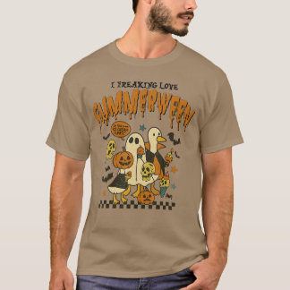 Camiseta I Freaking Love Summerween Cute Ghost Summer Hallo