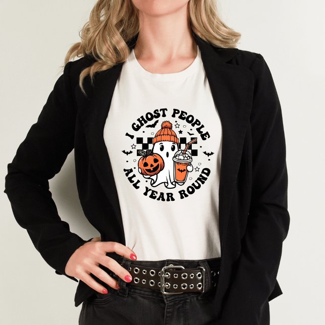 Camiseta "I Ghost Pessoas" I Dia de as Bruxas engraçado T-s (Criador carregado)