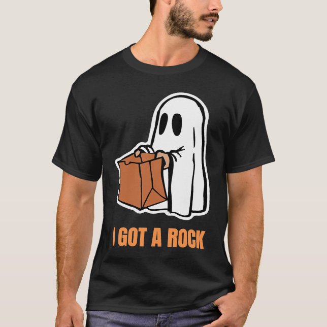 Camiseta I Got A Rock Trick or Treat Phantom Halloween Cost (Frente)