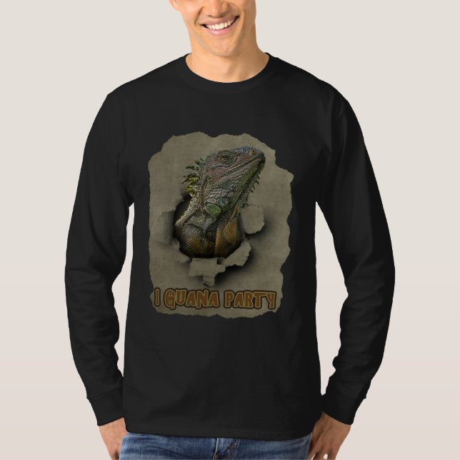 Camiseta I Guana Party I want to party Iguana Party Animal (Frente)