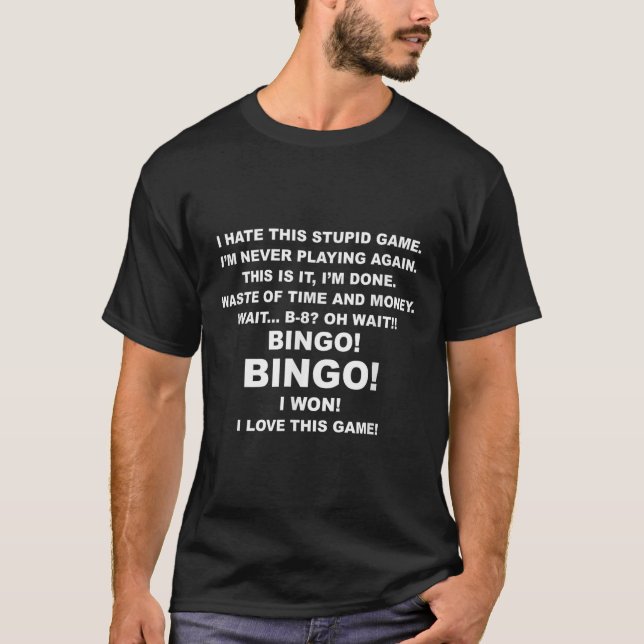 Camiseta I Hate This Stud Game I'm Never Playing Again Bing (Frente)