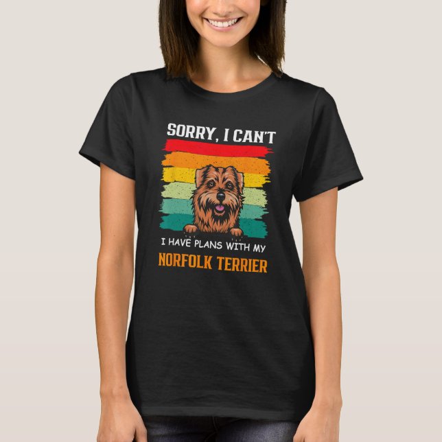 Camiseta I Have Plans With My Norfolk terrier Dog   Father' (Frente)
