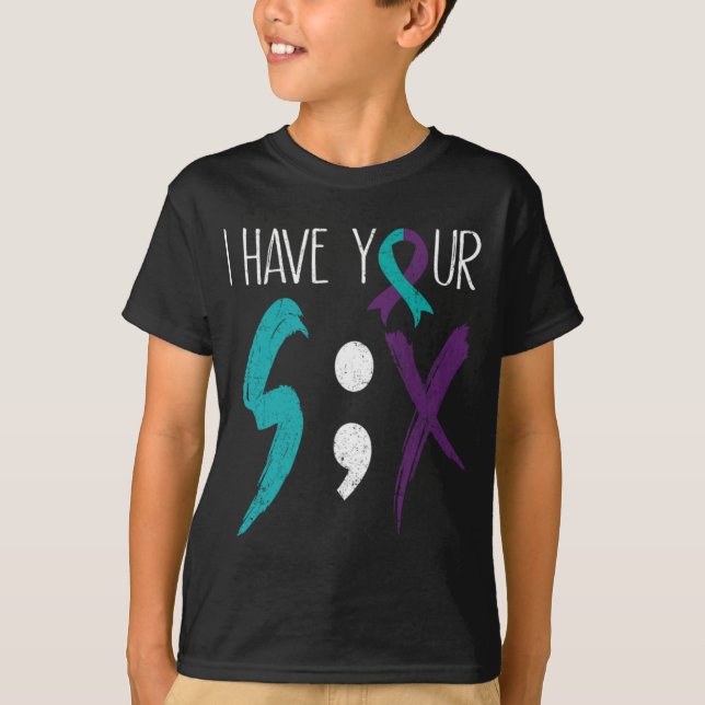 Camiseta I Have Your Six Military Suicide Prevention Awaren (Frente)