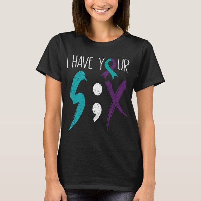Camiseta I Have Your Six Military Suicide Prevention Awaren (Frente)