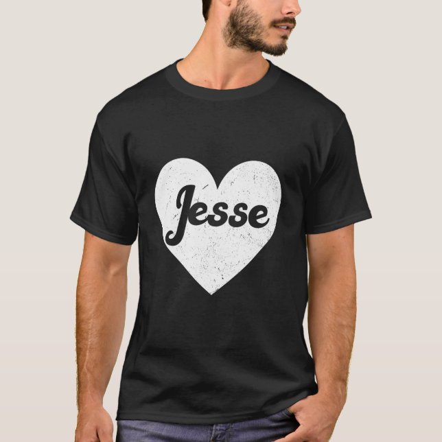 Camiseta I He Jesse First Names And He I Love Jesse (Frente)