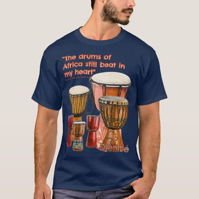 Camiseta I hear Djembe Drums African Drums (Frente)