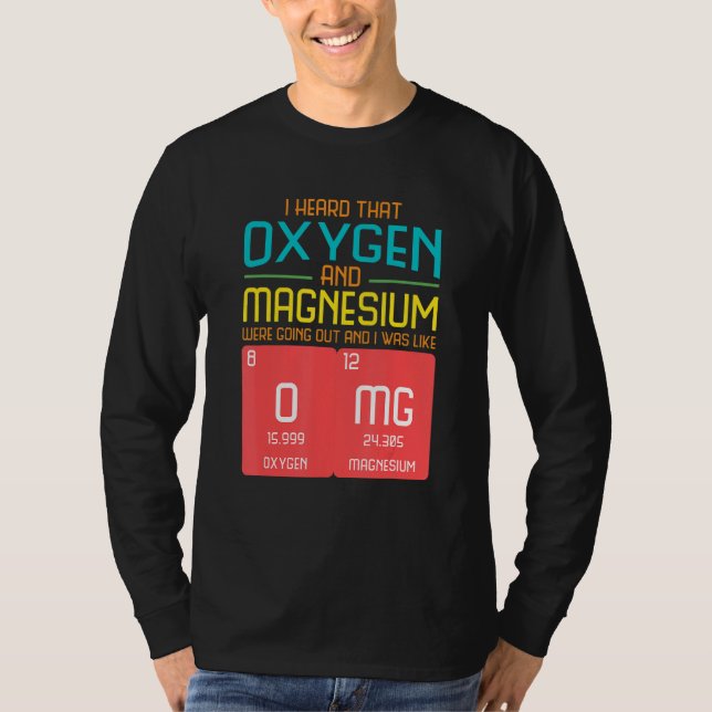 Camiseta I Heard That Oxygen And Magnesium Were Going Out (Frente)