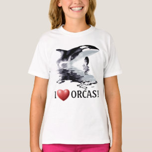 Camiseta I HEARS ORCAS Kids Ringer Shirt