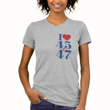 I Heart 45 & 47 T-Shirt Assimétrico