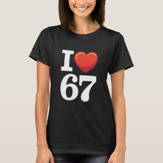 Camiseta I Heart 67