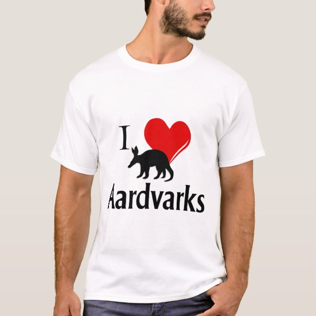 Camiseta I Heart Aardvarks (Frente)