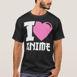 Camiseta I Heart Anime I Love Anime