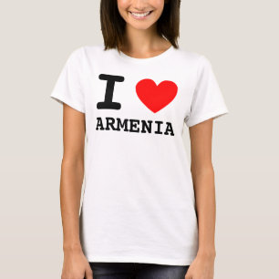 Camiseta I Heart Armênia Shirt