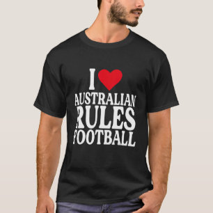Camiseta I Heart Australian football I love Australian rule