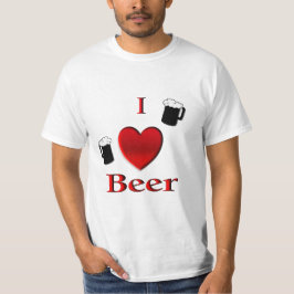 Camiseta I Heart Beer Design