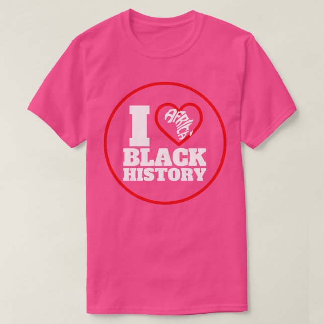 Camiseta I Heart Black History 17 (Frente do Design)