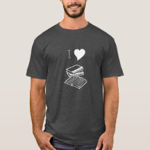 I Heart Books Reader Librarian Gift T-Shirt