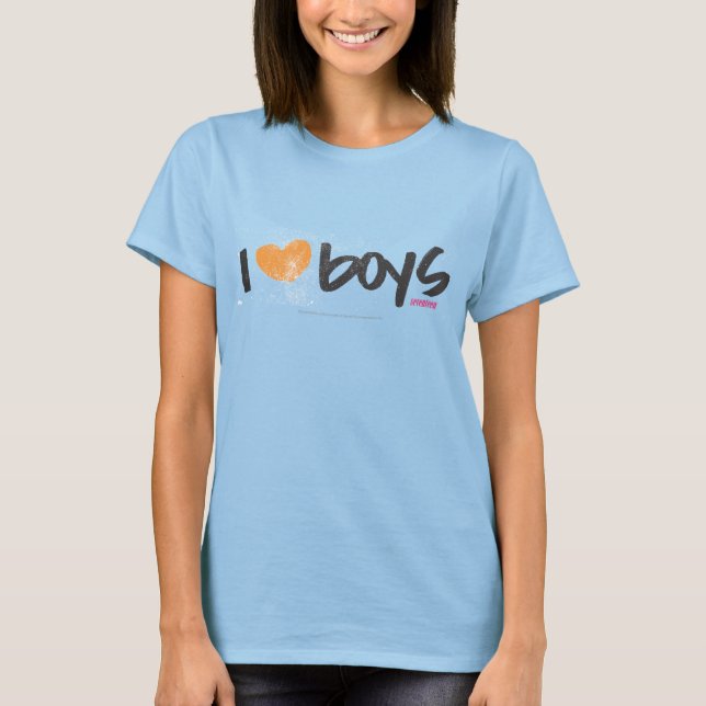 Camiseta I Heart Boys Orange (Frente)