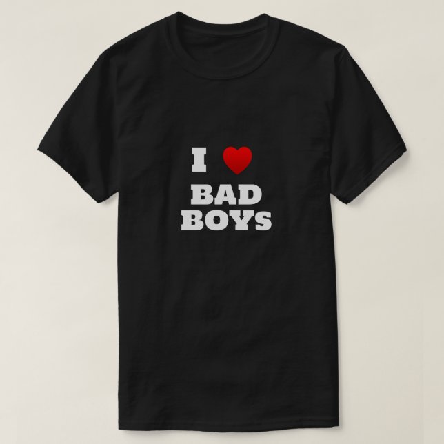 Camiseta I Heart Boys T-Shirt (Frente do Design)