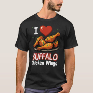 Camiseta I Heart Buffalo Chicken Wings