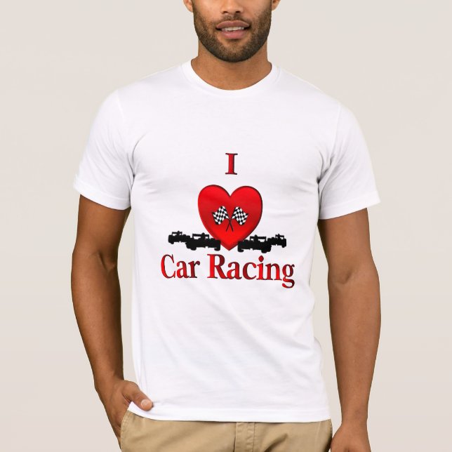 Camiseta I Heart Car Racing (Frente)