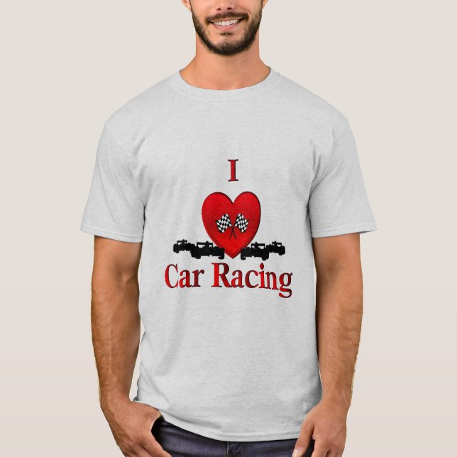 Camiseta I Heart Car Racing (Frente)