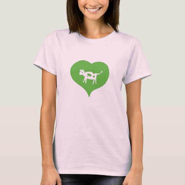 Camiseta I Heart Cows (Frente)