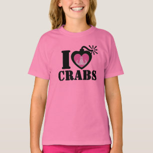 Camiseta I Heart Crabs