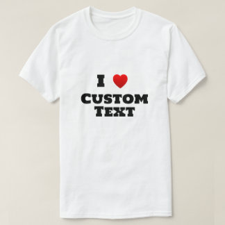 Camiseta I Heart Custom T-Shirt